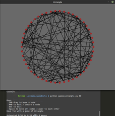 Untangle game with pygame.