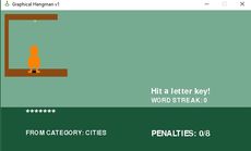 This is a graphical hangman game I'm building to get used to PyGame and to become a better coder.