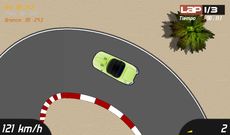 2D Racing game, 3 different cars, fancy graphics and online scoreboard!