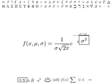 A WYSIWYG equation editor.