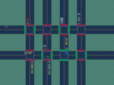 A game about managing Traffic in a city.