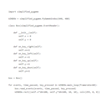 Using `pygame` can be cumbersome sometimes. This module simplifies its use by providing shortcuts for the most used `pygame` function and turning game coding into Event-driven programming.