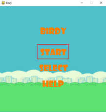 A flappy bird like game