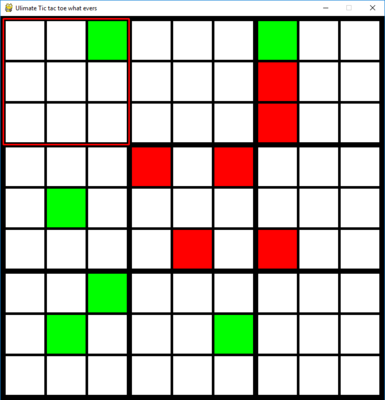 Ultimate Tic Tac Toe, Games