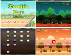 This project is a 2D shooter video game in which you should shoot the zombies from a helicopter to save your survival camp. It has nice GUI, 14 nice levels, final map, fine controls, simple dynamics, and the logic is still very simple, but plenty of capacity to evolve. Designs maps, characters, weapons have been obtained from free assets but under licence. Some other have been developed by myself.