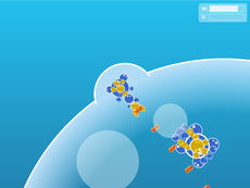 Underwater Battles is a 2D RPG shooter written in Python + Pygame. Explore a wonderful world full of dangerous enemies and try to survive and grow, upgrade your bubble-tank and defeat the Final Boss!