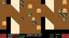A game about a hoarder who needs to clean up his house.
