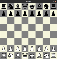This is a pretty simple chess program which has two modes. Two player or online multiplayer.