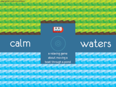 A game about moving a boat around a pond - by throwing rocks!