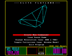 2-dimensional (top-down) remake of the classic BBC Micro game, Elite.