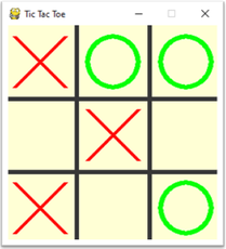 A simple TicTacToe game created in Python using Pygame