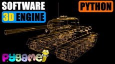 3D Software Renderer (Engine) in Python using Pygame, Numpy, Numba