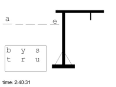 create hangman game