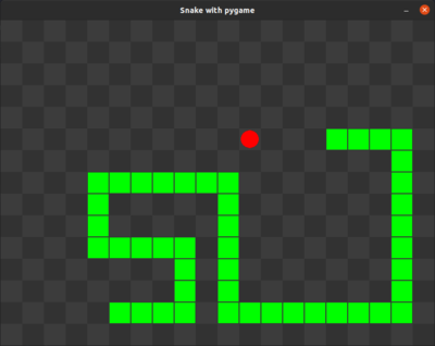 Snake game with PyGame